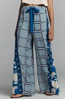 Plenty by Tracy Reese Spliced Printed Palazzo Pants