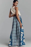 Plenty by Tracy Reese Spliced Printed Palazzo Pants