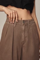 Amo Sheryl High-Rise Pleated Wide-Leg Trouser Pants