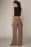 Amo Sheryl High-Rise Pleated Wide-Leg Trouser Pants