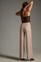 Hudson Tie-Waist Wide-Leg Linen Pants