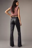 Hudson Barbara Faux Leather High-Rise Bootcut Pants
