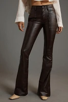 Hudson Barbara High-Rise Faux-Leather Bootcut Jeans