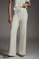 Maeve Knit Side-Stripe Track Pants