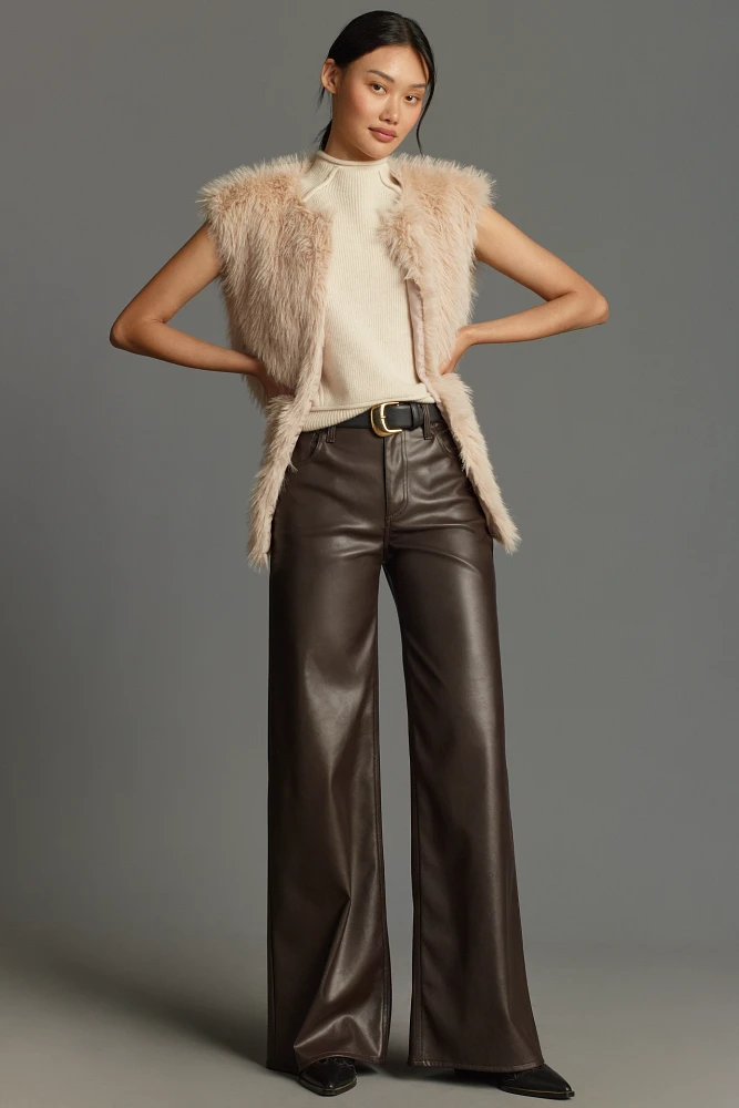 rag & bone Sofie Faux-Leather Wide-Leg Pants