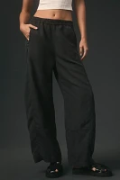 The Izzie Relaxed Pull-On Barrel Pants by Pilcro: Linen Edition