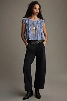 The Izzie Relaxed Pull-On Barrel Pants by Pilcro