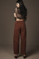 The Izzie Relaxed Pull-On Barrel Pants by Pilcro