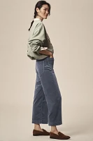 The Colette Cropped Wide-Leg Pants by Maeve: Corduroy Edition