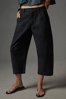 Maeve Curved Cropped Chino Pants