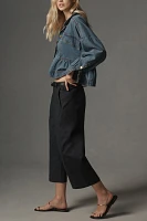 Maeve Curved Cropped Chino Pants