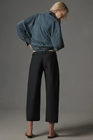 Maeve Curved Cropped Chino Pants