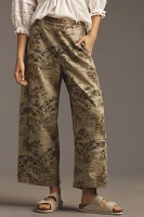 The Izzie Relaxed Pull-On Barrel Pants by Pilcro: Printed Edition