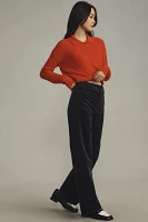 The Colette Full-Length Wide-Leg Pants by Maeve: Corduroy Edition