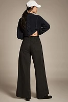 Pilcro Relaxed Elastic-Back Wide-Leg Pants