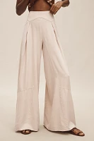 Pilcro Linen Palazzo Trouser Pants