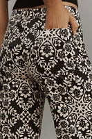 The Ettie High-Rise Crop Wide-Leg Pants by Maeve: Printed Edition