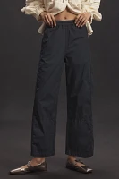 The Izzie Relaxed Pull-On Barrel Pants by Pilcro: Poplin Edition