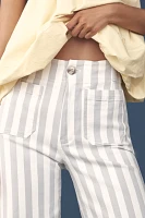 The Colette Full-Length Wide-Leg Pants by Maeve: Stripe Edition