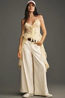 Pilcro High-Rise Wide-Leg Palazzo Pants