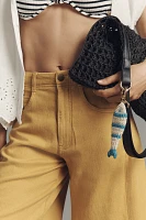 The Adi Mid-Rise Frayed Relaxed Cropped Flare Pants by Pilcro: Linen Blend Edition