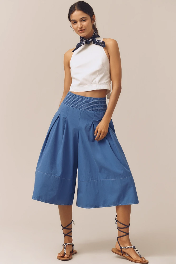 Pilcro Pleated Skirty Culotte Pants