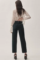 The Wanderer Mid-Rise Relaxed-Leg Pants by Pilcro: Velvet Edition