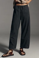 The Izzie Relaxed Pull-On Barrel Pants by Pilcro: Jacquard Edition