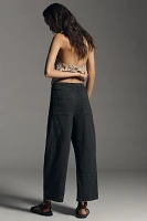 The Izzie Relaxed Pull-On Barrel Pants by Pilcro: Jacquard Edition