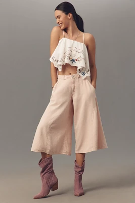 Pilcro Linen Blend Culottes
