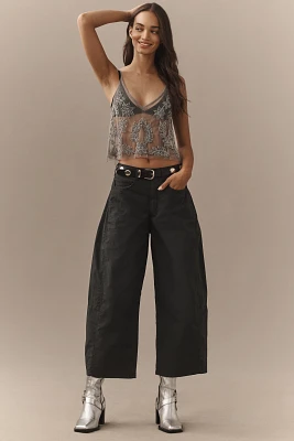 The Kenna Mid-Rise Heritage Barrel Pants by Pilcro