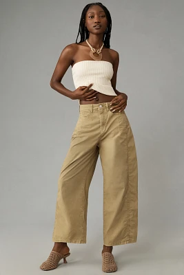 The Kenna Mid-Rise Heritage Barrel Pants by Pilcro