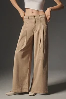 Maeve Oversized Wide-Leg Chino Pants