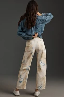 The Millie Low-Slung Barrel Pants by Pilcro: Printed Edition