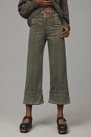 Pilcro Wide-Leg Cuffed Pants