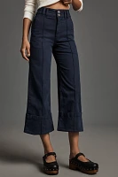 Pilcro Wide-Leg Cuffed Pants