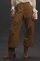 The Izzie Relaxed Pull-On Barrel Pants by Pilcro: Patch Edition