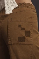 The Izzie Relaxed Pull-On Barrel Pants by Pilcro: Patch Edition