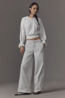 Pilcro Mid-Rise Curve Wide-Leg Pants