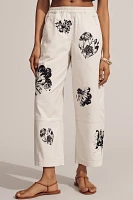 The Izzie Relaxed Pull-On Barrel Pants by Pilcro: Printed Edition