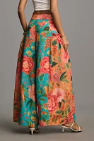 Farm Rio x Anthropologie Floral Wide-Leg Pants