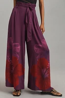 Farm Rio x Anthropologie Floral Wide-Leg Pants