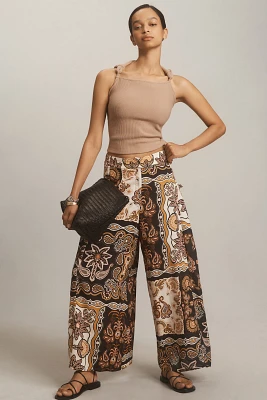 Farm Rio x Anthropologie Printed Wide-Leg Pants