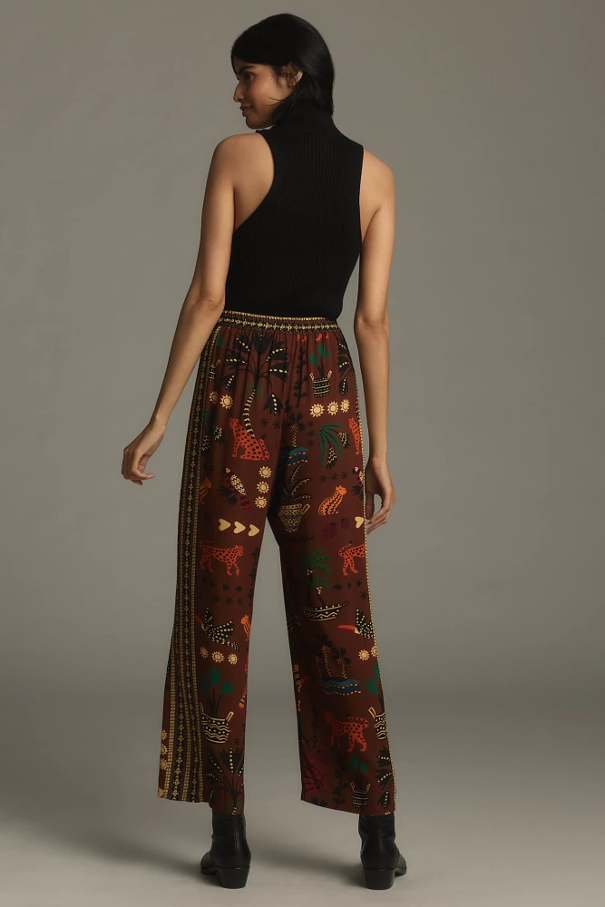 Farm Rio x Anthropologie Printed Wide-Leg Pants