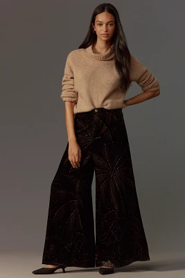 Farm Rio x Anthropologie Printed Velvet Pants