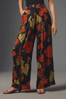 Farm Rio x Anthropologie Wide-Leg Printed Trousers