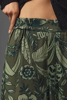 Farm Rio x Anthropologie Satin Printed Pants