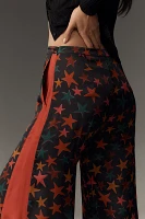 Farm Rio x Anthropologie Star Print Wide-Leg Pants