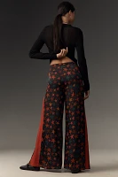 Farm Rio x Anthropologie Star Print Wide-Leg Pants