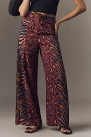 Farm Rio x Anthropologie Mixed-Print Wide-Leg Pants